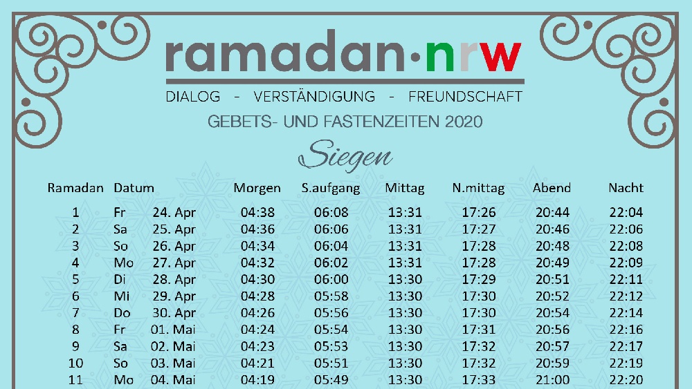Ramadankalender Siegen dialognrw
